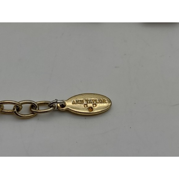 Ann Taylor Statement Necklace Goldtone 1409 - Picture 6 of 7